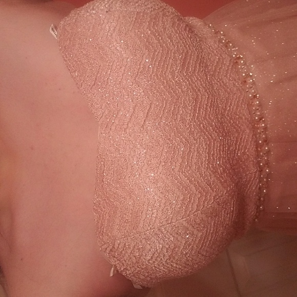 Pastel pink strapless dress - Picture 2 of 3